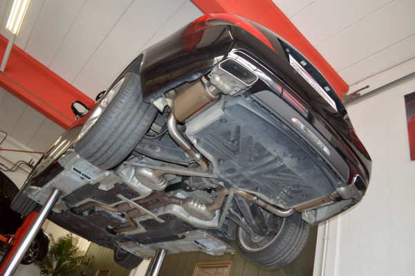 2x76mm Duplex-Sportendschalldämpfer Mercedes R231 SL-Klasse Roadster