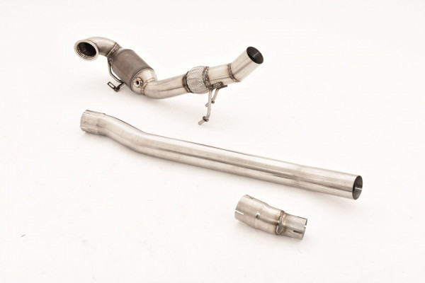 76mm Downpipe mit Sport-Kat. Edelstahl