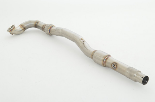 76mm Downpipe mit 200 Zellen Sport-Kat. Edelstahl