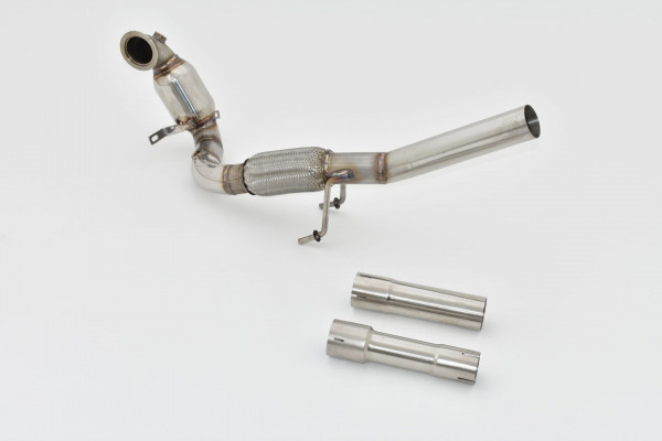 63.5mm Downpipe mit Sport-Kat. Edelstahl
