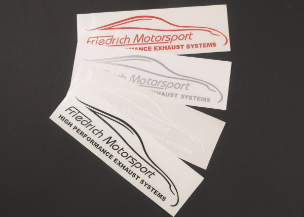 Aufkleber klein Friedrich Motorsport weiß