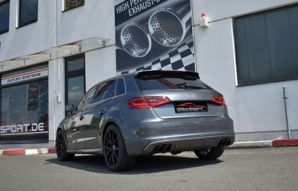 Duplex Sportendschalldämpfer Audi A3 8V Sportback Quattro