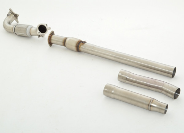 76mm Downpipe mit 200 Zellen Sport-Kat. Edelstahl