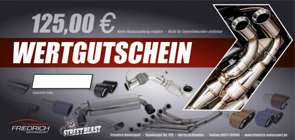 Geschenkgutschein 125 EUR