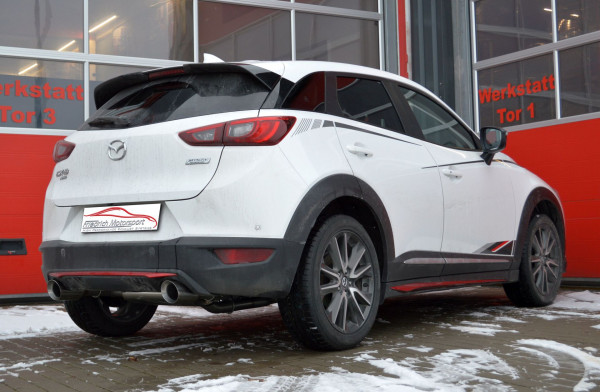 Duplex Sportendschalldämpfer Mazda CX-3 Allrad